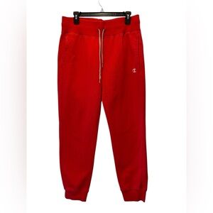 Champion  Reverse Weave Red Joggers  size Large